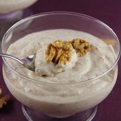 Рецепт Нежного мусса-крема с инжиром и грецкими орехами