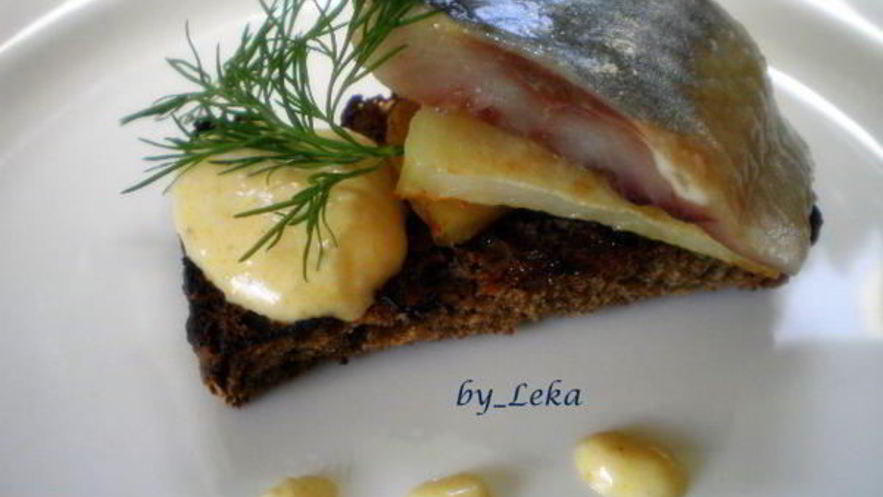 Рецепт сельди с картофелем и муссом из хрена