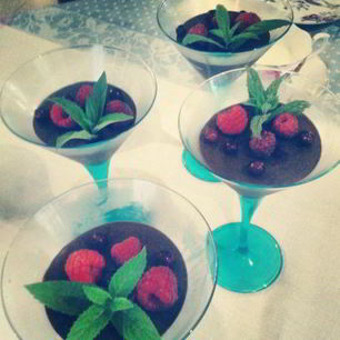 Рецепт Шоколадна-ванильного мусс