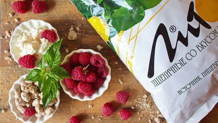 Рецепт сливочного мусса с малиной и лимонными отрубями