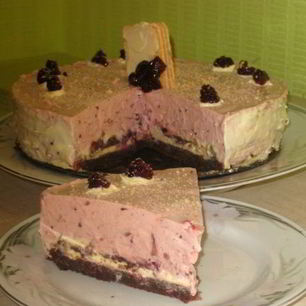 Рецепт Торта-мусса Черничного блюз без муки