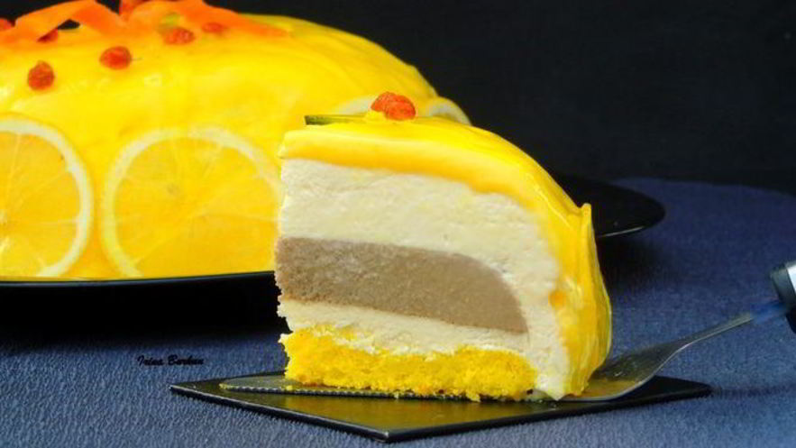 Рецепт торта-мусса лимонного тирамису