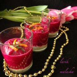 Рецепт Верринов со свекольно-мандариновым муссом