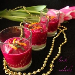 Рецепт Верринов со свекольно-мандариновым муссом