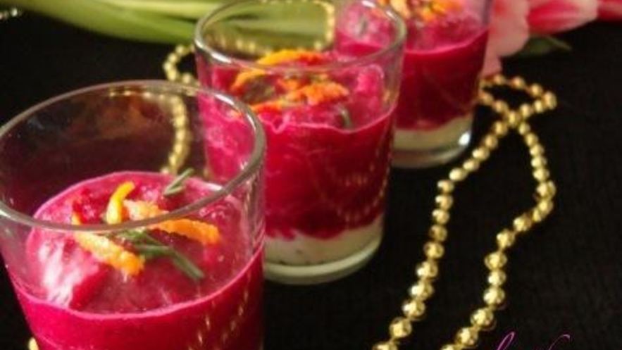 Рецепт верринов со свекольно-мандариновым муссом