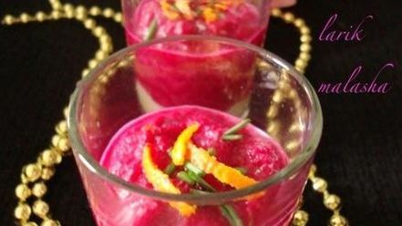 Рецепт верринов со свекольно-мандариновым муссом