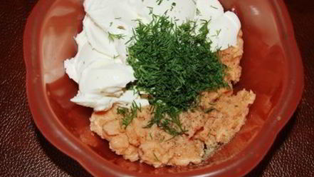 Рецепт закуски праздничной форелевый мусс с икрой