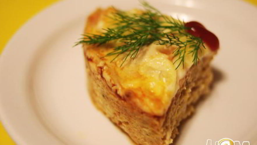 Рецепт мясного пудинга с тыквой