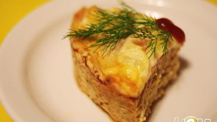 Рецепт мясного пудинга с тыквой