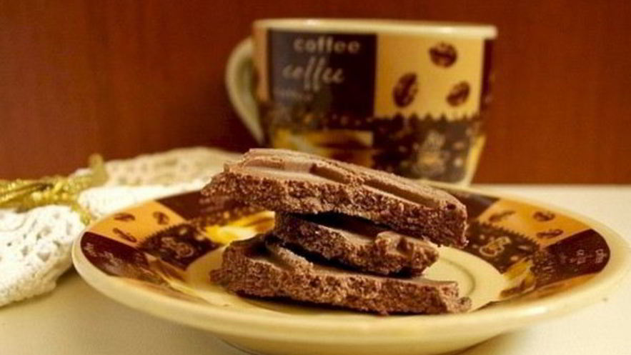 Рецепт орехова-шоколадного десерт к чаю