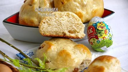 Рецепт английских пасхальных булочек