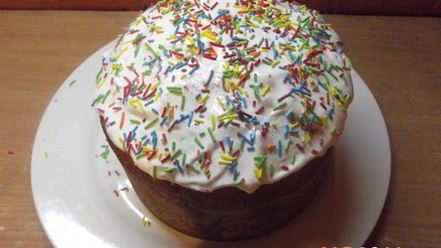 Рецепт кулича на сухих дрожжах