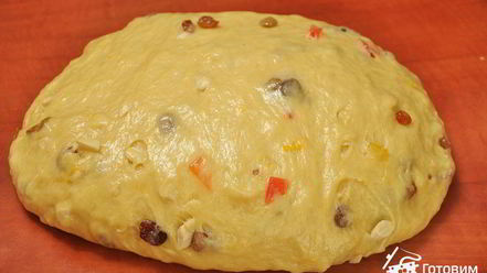 Рецепт кулича с цукатами и изюмом