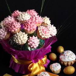 Рецепт Куличиков Пасхальный букет