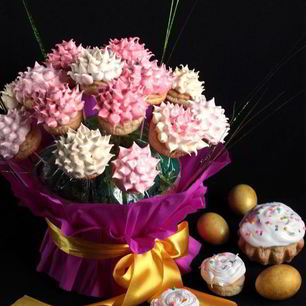 Рецепт Куличиков Пасхальный букет