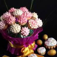 Рецепт Куличиков Пасхальный букет