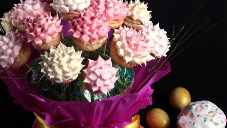 Рецепт куличиков пасхальный букет