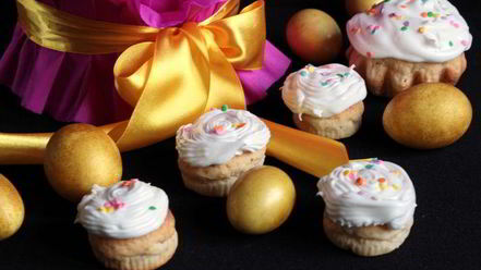 Рецепт куличиков пасхальный букет