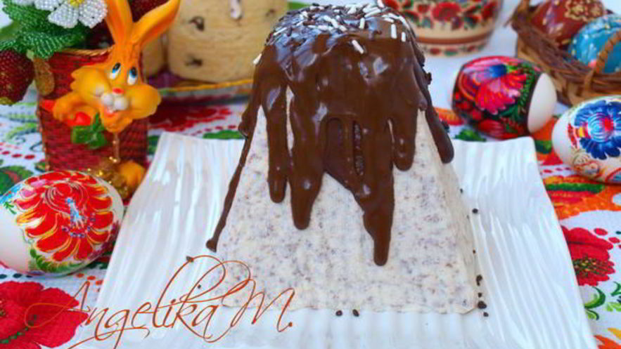 Рецепт пасхи с тертым шоколадом
