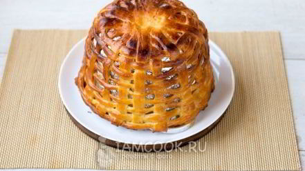 Рецепт пасхальной корзинки из теста