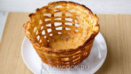 Рецепт пасхальной корзинки из теста