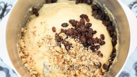 Рецепт пасхального кулича с изюмом и орехами
