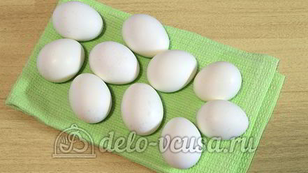 Рецепт пасхальных яиц в полоску