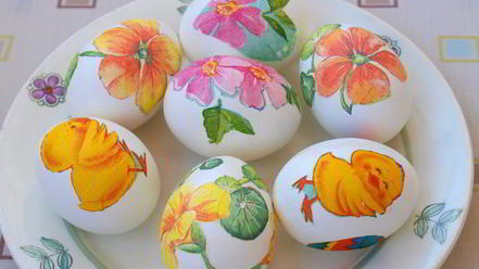 Рецепт пасхальных яиц в стиле декупаж