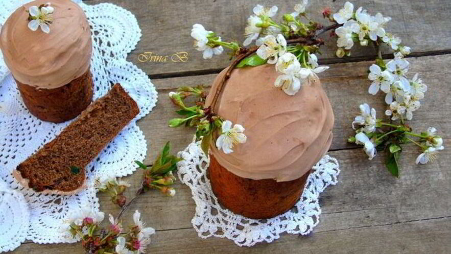 Рецепт шоколадного кулича