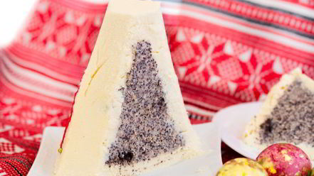 Рецепт царской творожной пасхи с маковой начинкой