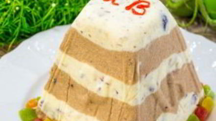 Рецепт ванильно-шоколадной творожная пасха