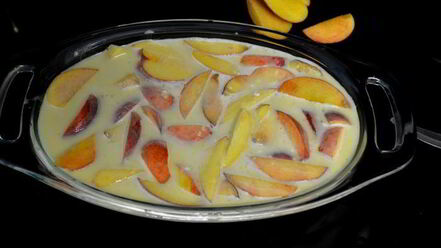 Рецепт персикового клафути