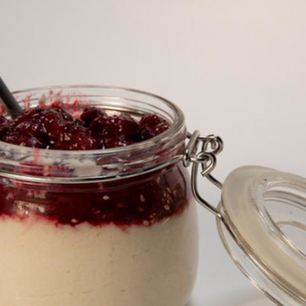 Рецепт Рисового пудинга с черешневым чатни