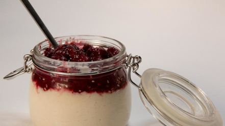 Рецепт рисового пудинга с черешневым чатни