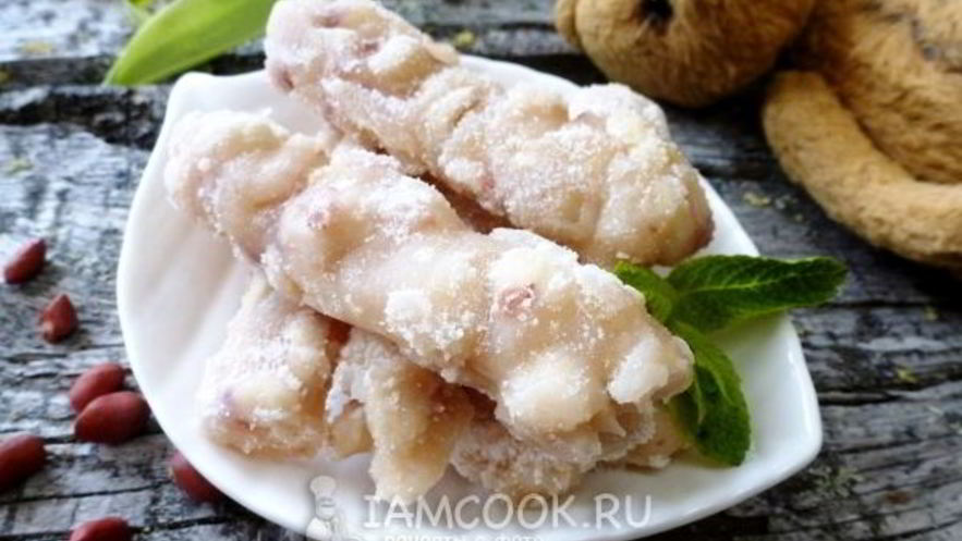 Рецепт сметанного щербета с арахисом