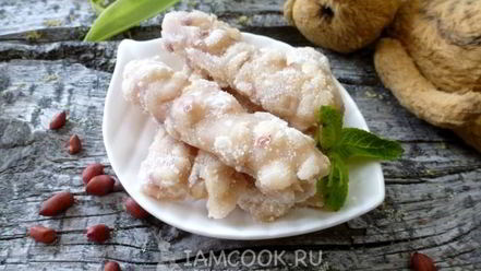 Рецепт сметанного щербета с арахисом