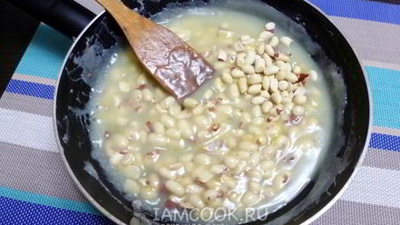 Рецепт сметанного щербета с арахисом