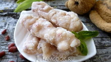 Рецепт сметанного щербета с арахисом