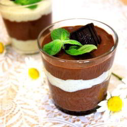 Рецепт Шоколадна-ванильного пудинг