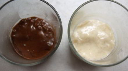 Рецепт шоколадна-ванильного пудинг