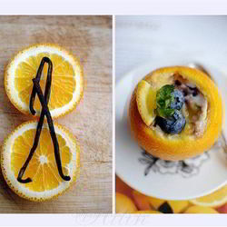 Рецепт Апельсинова-голубичного суфле