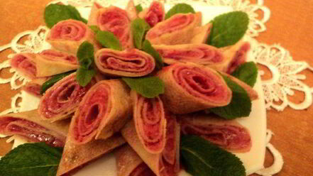 Рецепт блинчиков с ягодным суфле