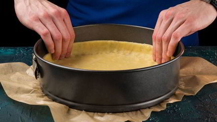 Рецепт киша с сырным суфле и помидорами черри