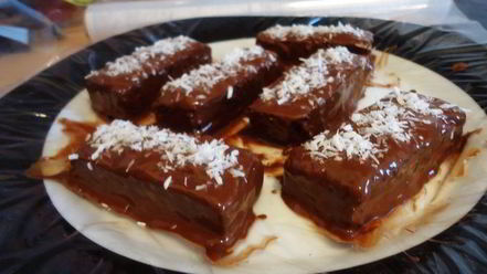 Рецепт конфет романтика ночи с миндально-творожным суфле