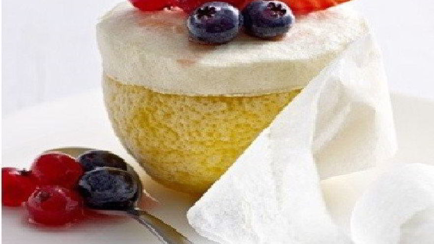 Рецепт лимонно-ягодного суфле