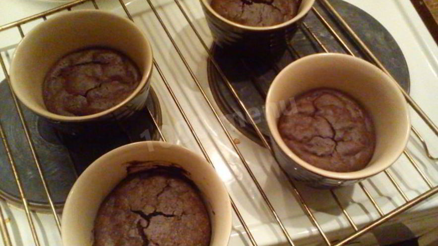 Рецепт шоколадного суфле с ванильным вкусом