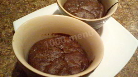 Рецепт шоколадного суфле с ванильным вкусом