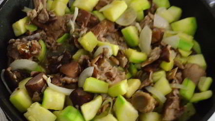 Рецепт суфле из кабачков и белых грибов