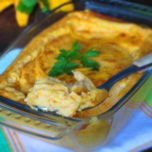 Рецепт Суфле из тыквы с пармезаном