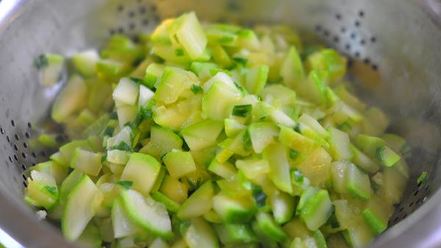 Рецепт суфле с чеддером и кабачками